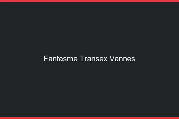 Fantasme Transex Vannes