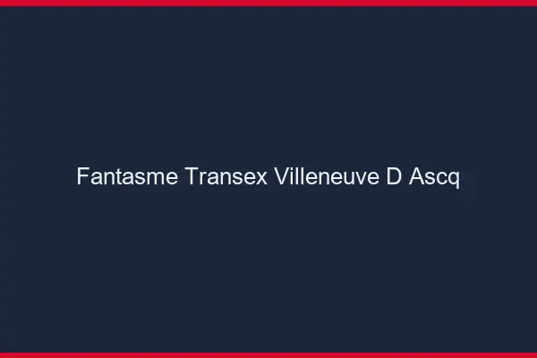 Fantasme Transex Villeneuve-d'Ascq