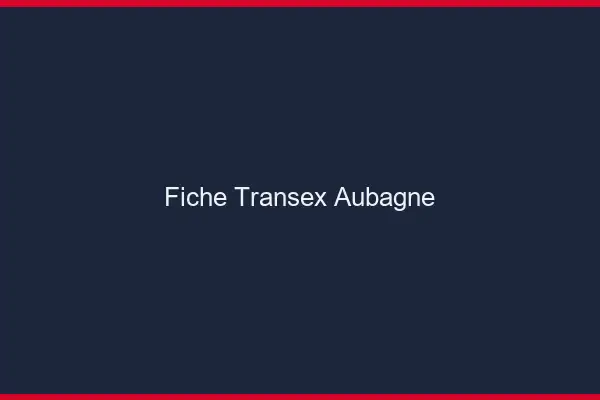 Fiche Transex Aubagne