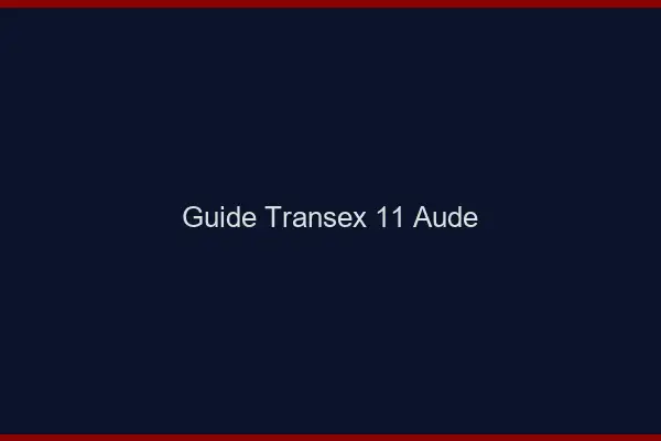 Guide Transex 11 Aude