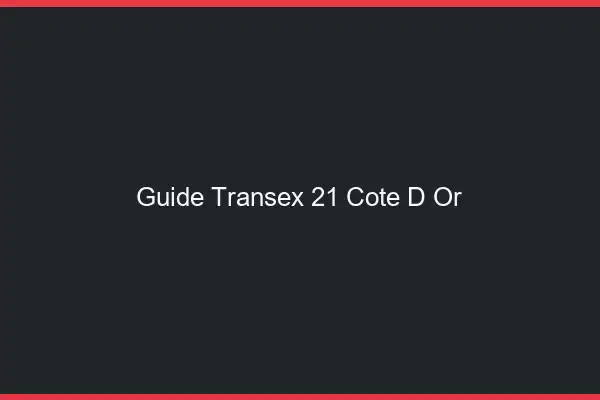 Guide Transex 21 Cote D Or