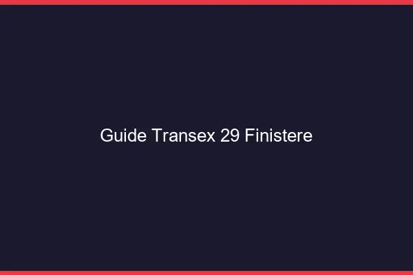 Guide Transex 29 Finistere