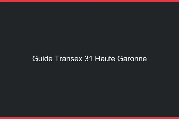 Guide Transex 31 Haute Garonne