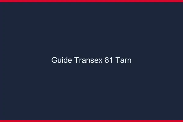 Guide Transex 81 Tarn