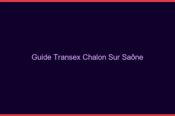 Guide Transex Chalon-sur-Saône
