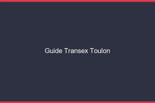 Guide Transex Toulon