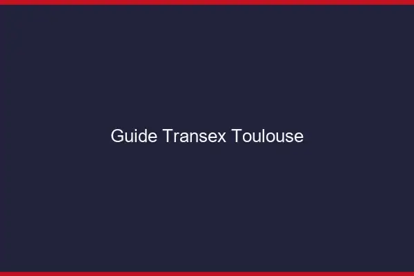 Guide Transex Toulouse