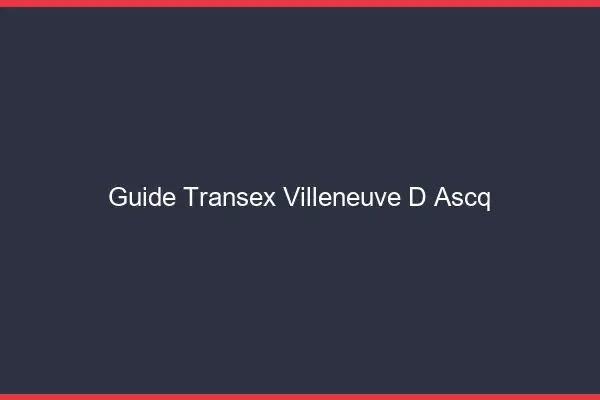 Guide Transex Villeneuve-d'Ascq