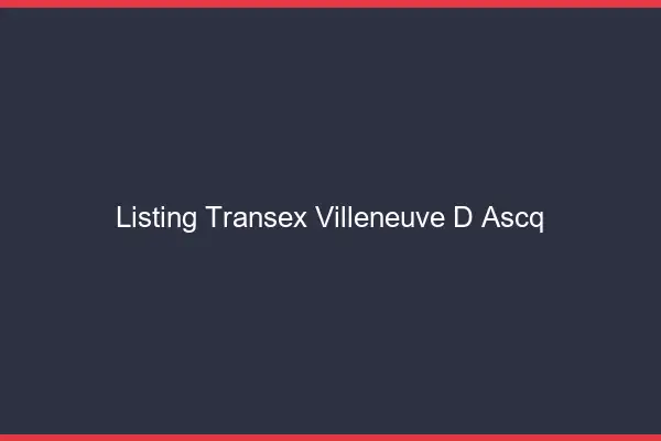 Listing Transex Villeneuve-d'Ascq
