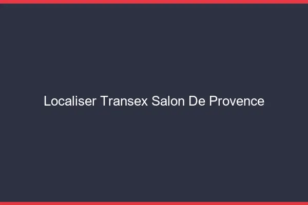 Localiser Transex Salon-de-Provence