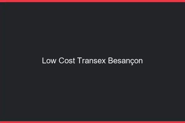 Low Cost Transex Besançon