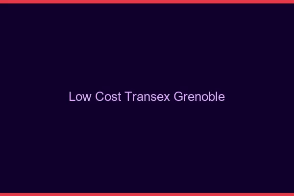 Low Cost Transex Grenoble