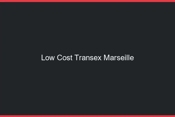 Low Cost Transex Marseille