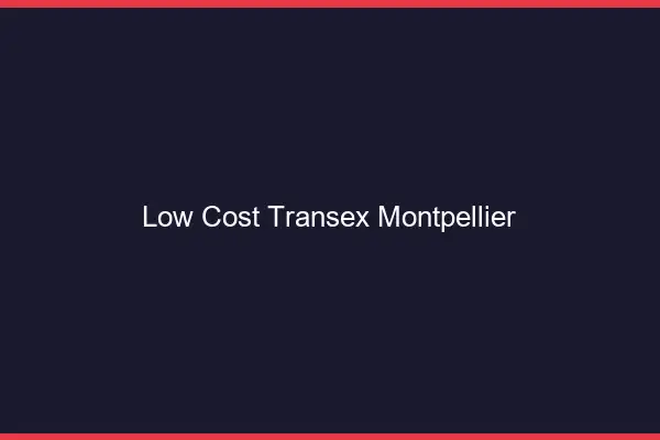 Low Cost Transex Montpellier