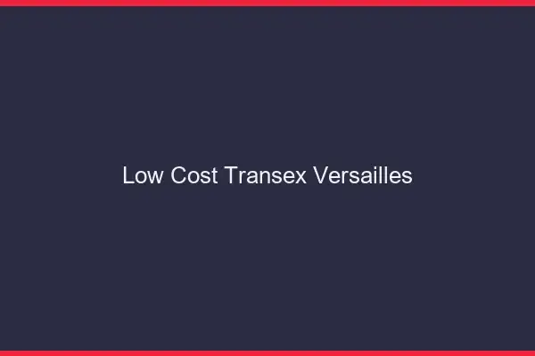 Low Cost Transex Versailles