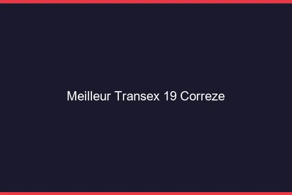 Meilleur Transex 19 Correze