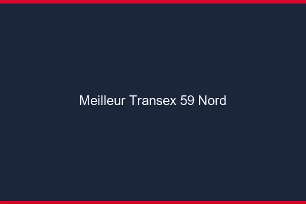Meilleur Transex 59 Nord