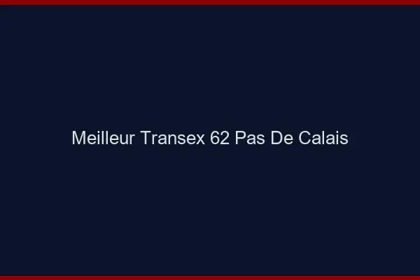 Meilleur Transex 62 Pas De Calais