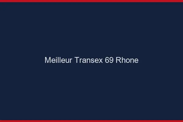 Meilleur Transex 69 Rhone
