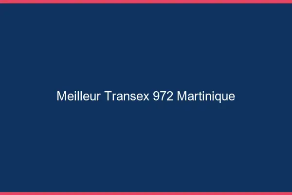 Meilleur Transex 972 Martinique
