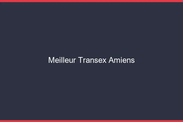 Meilleur Transex Amiens