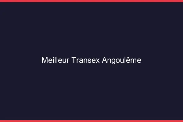 Meilleur Transex Angoulême