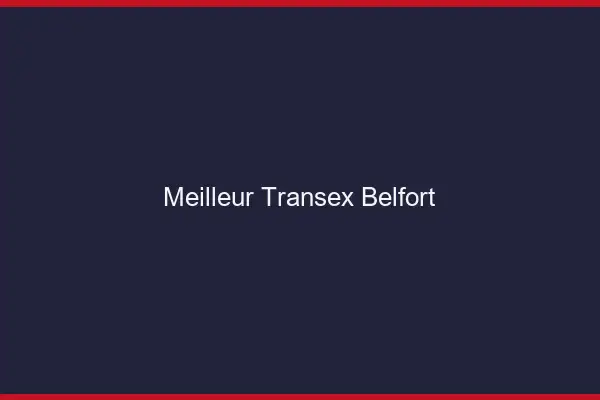 Meilleur Transex Belfort