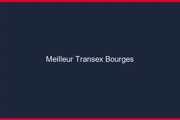 Meilleur Transex Bourges