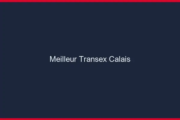 Meilleur Transex Calais