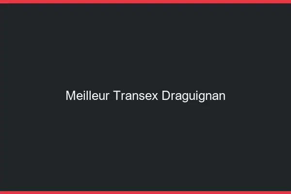Meilleur Transex Draguignan