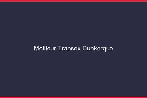 Meilleur Transex Dunkerque