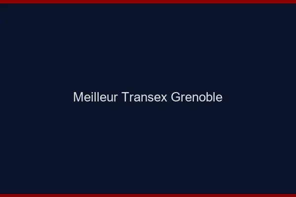 Meilleur Transex Grenoble