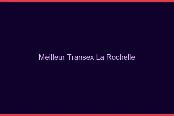 Meilleur Transex La Rochelle