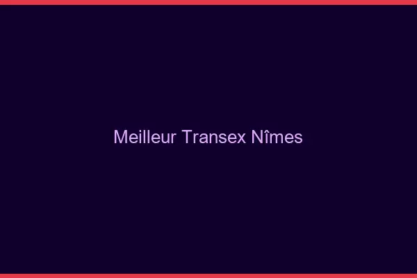 Meilleur Transex Nîmes