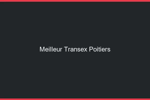 Meilleur Transex Poitiers