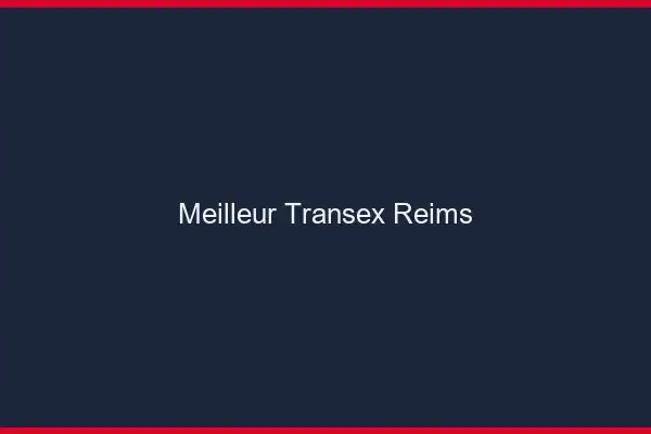 Meilleur Transex Reims