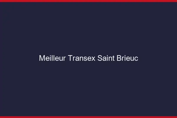 Meilleur Transex Saint-Brieuc