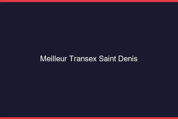Meilleur Transex Saint-Denis