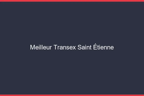 Meilleur Transex Saint-Étienne