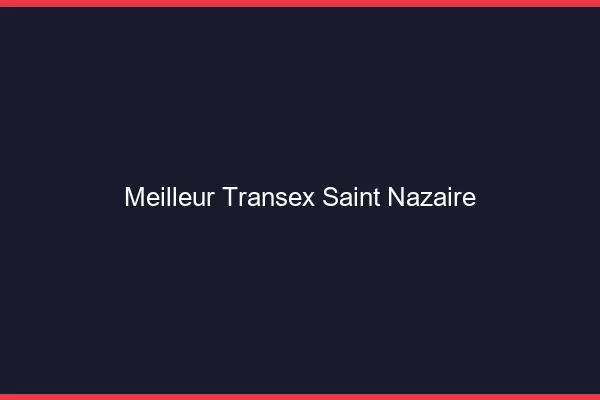 Meilleur Transex Saint-Nazaire