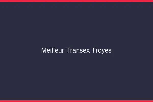 Meilleur Transex Troyes