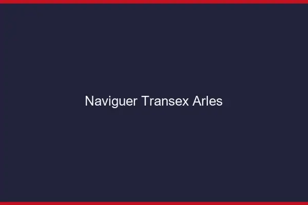 Naviguer Transex Arles