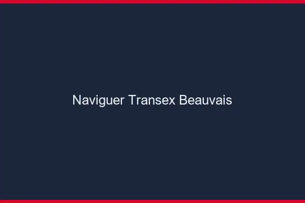Naviguer Transex Beauvais