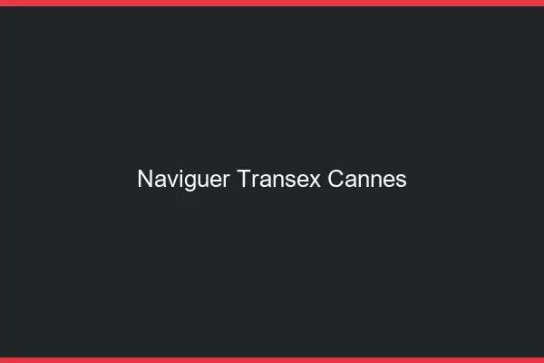 Naviguer Transex Cannes