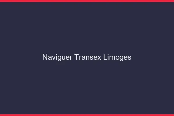 Naviguer Transex Limoges