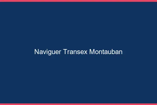 Naviguer Transex Montauban