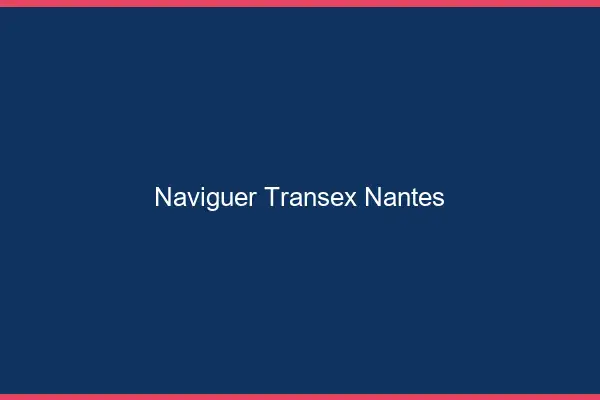 Naviguer Transex Nantes