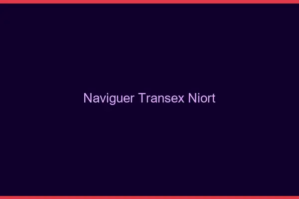 Naviguer Transex Niort