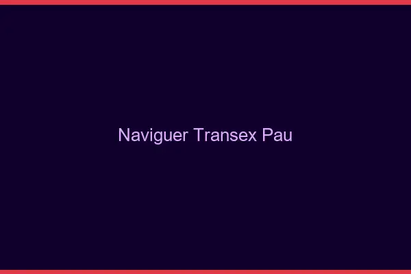 Naviguer Transex Pau