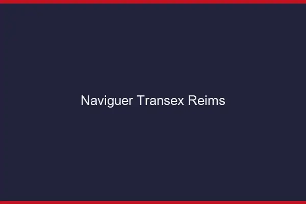 Naviguer Transex Reims